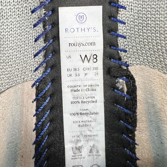 Rothy’s Women’s Round Toe Grey Slip On Flats Size US 8 - Picture 10 of 10